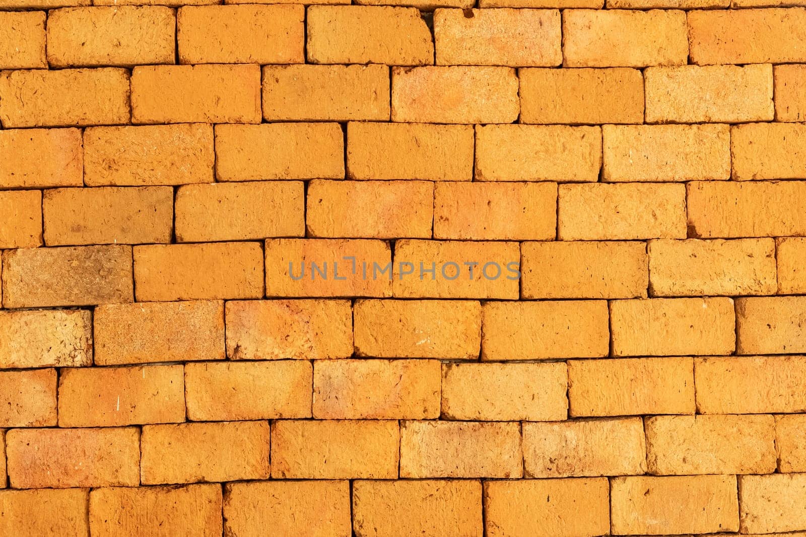 Seamless orange brick wall background. orange brick grunge wall background