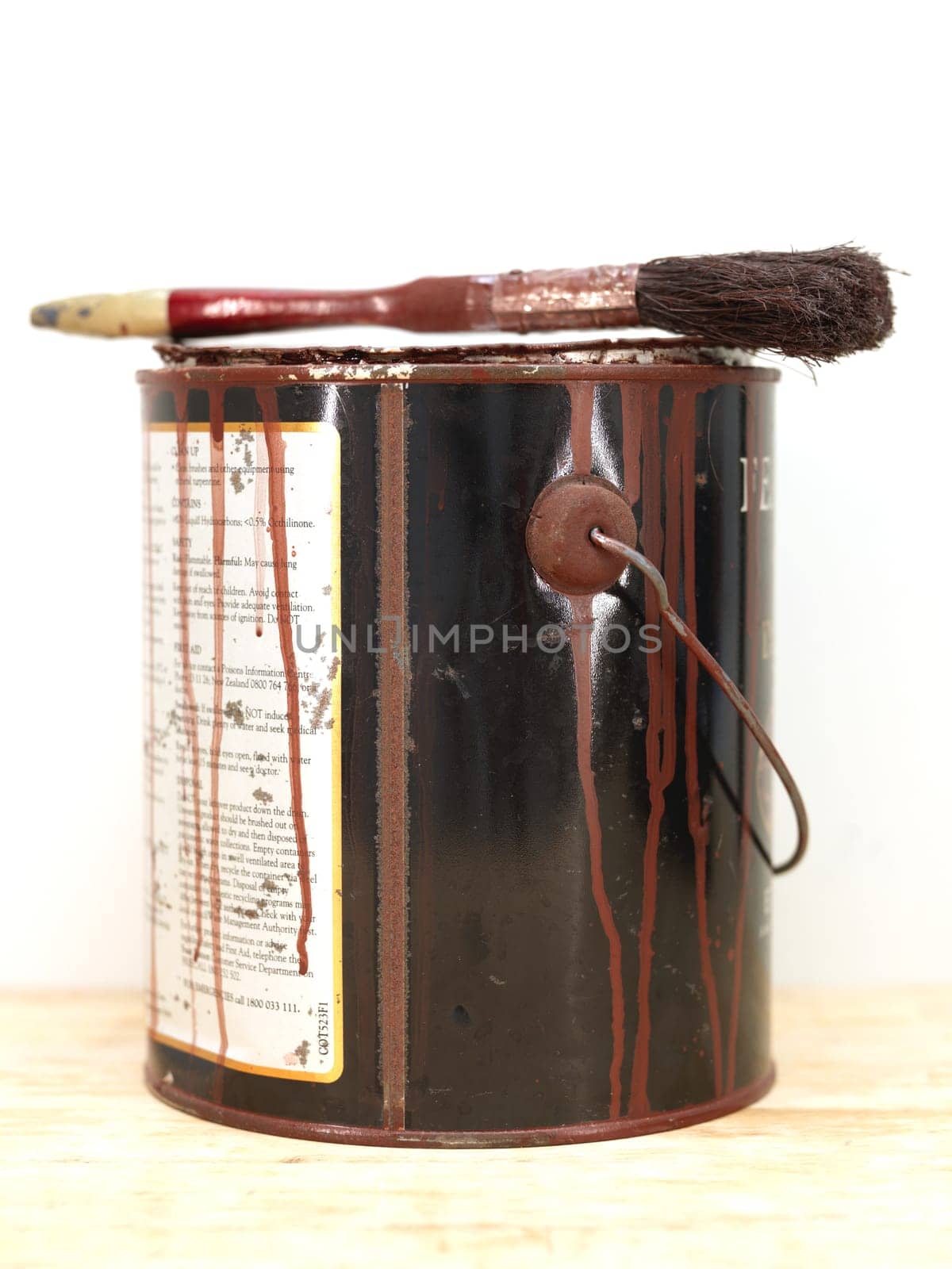 A close up shot of painting equipment