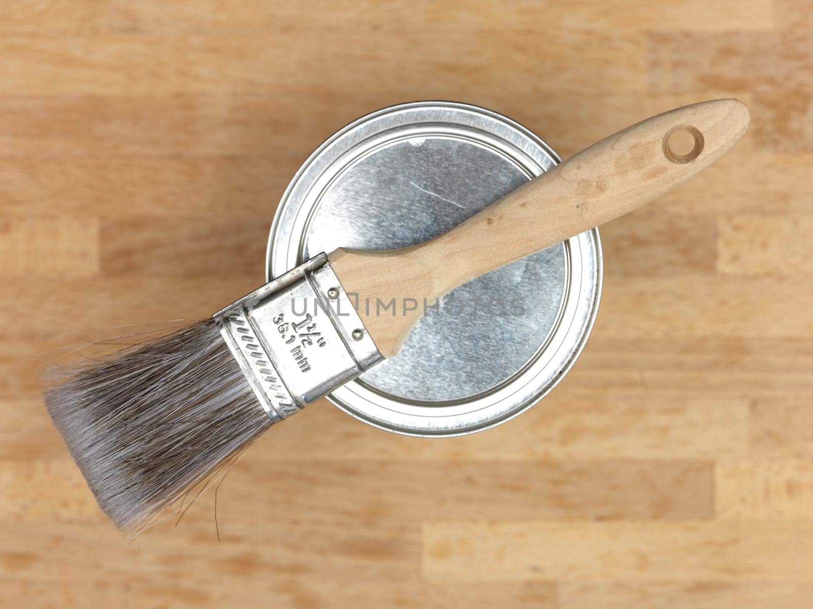 A close up shot of painting equipment