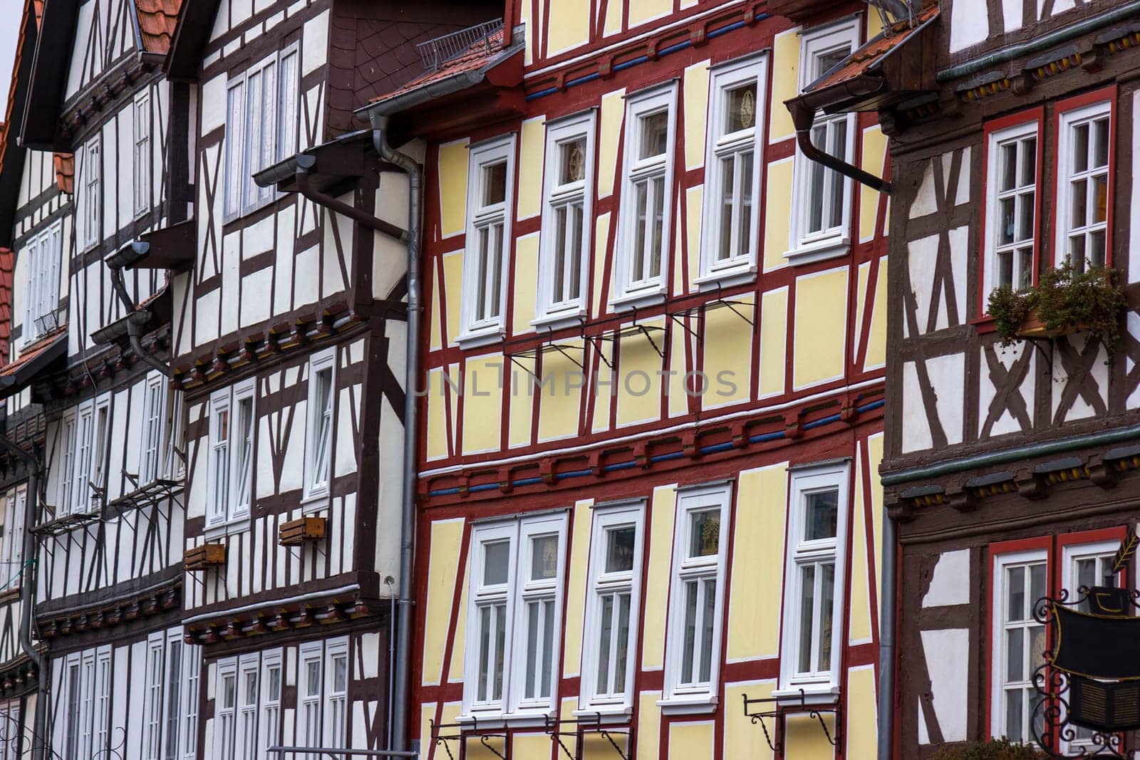 picturesque houses in Bad Sooden-Allendorf in the Werra Valley in Germany, Hessen