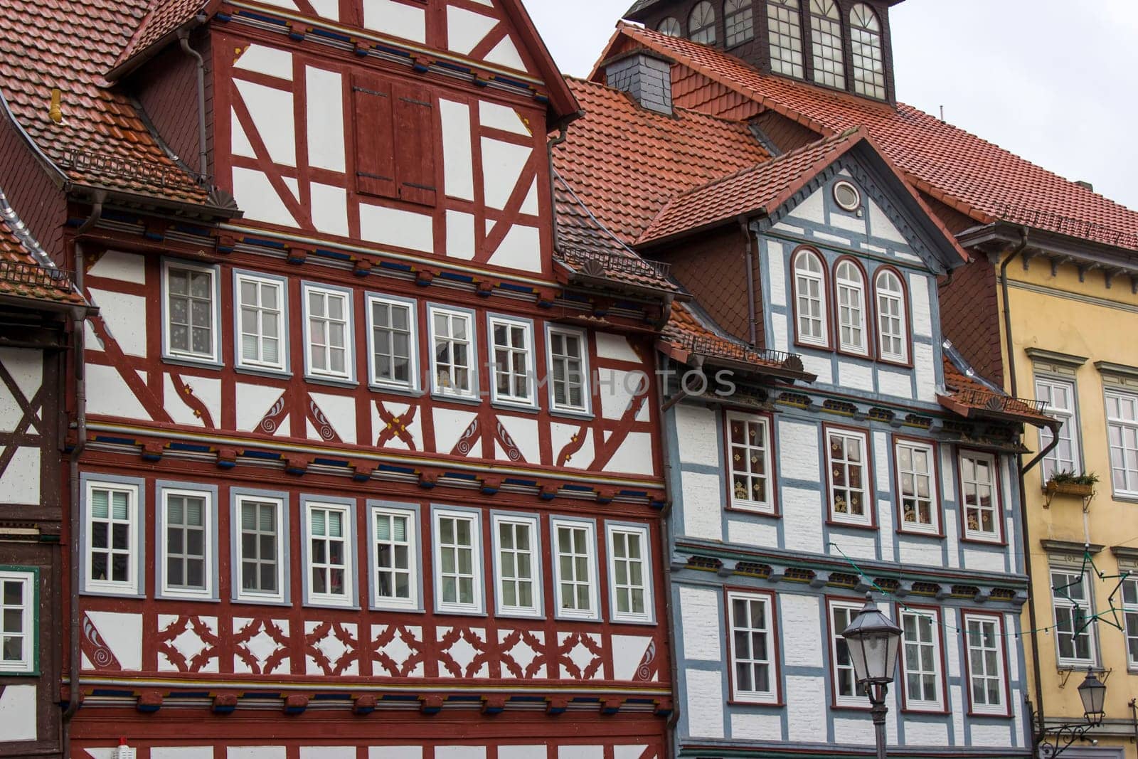 picturesque houses in Bad Sooden-Allendorf in the Werra Valley in Germany, Hessen