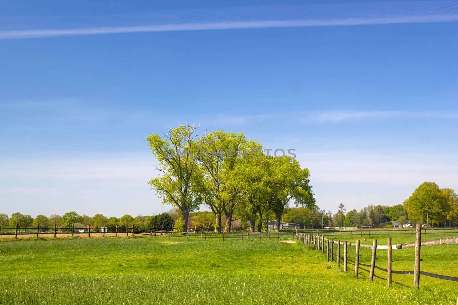 German countryside landscape, Lower Rhine Region, Germany