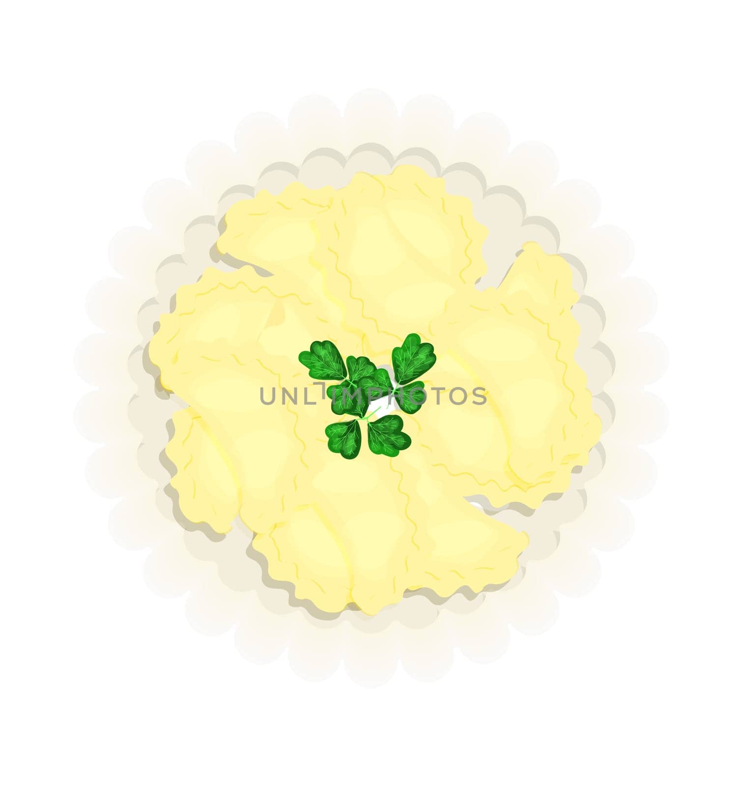 vareniki. Ukrainian food. Ukrainian national dish. Advertising poster for dumplings