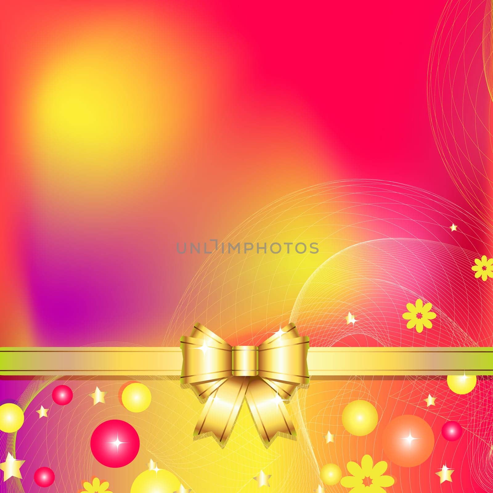 colorful abstract vector illustration background with bow
