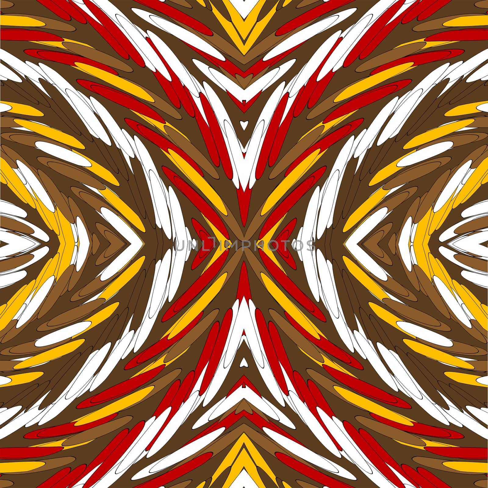 African design with geometric motifs