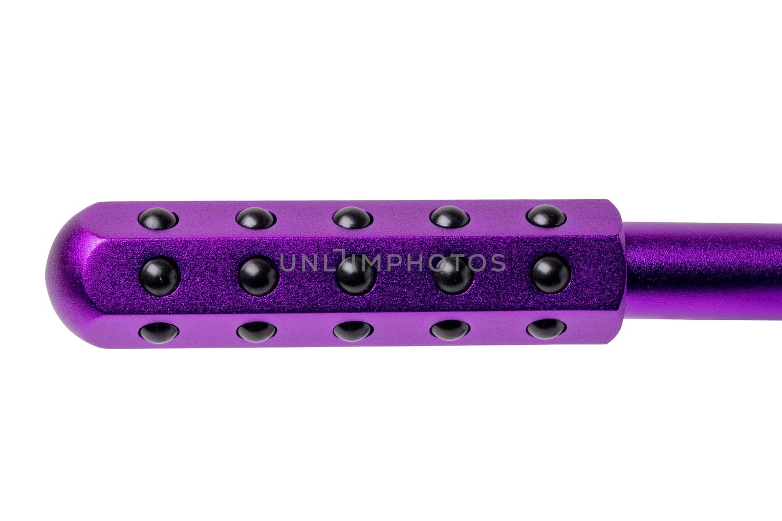 Germanium stone massage roller for face, eyes and body promotes blood circulation and metabolism. Clipping path. Anti-Aging, Improve and firming the skin. Beauty concept.