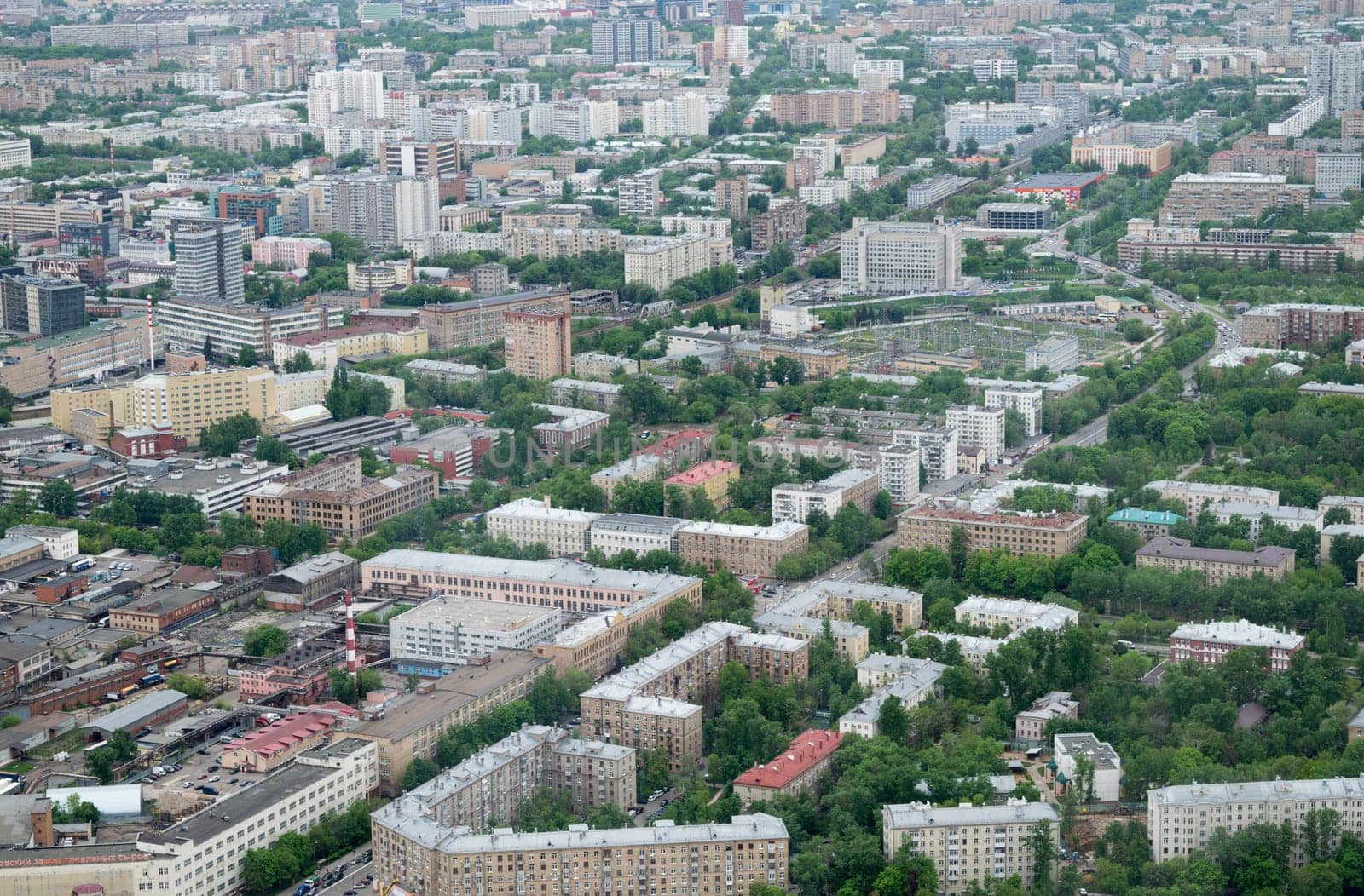 View of Moscow from a height of 337 meters