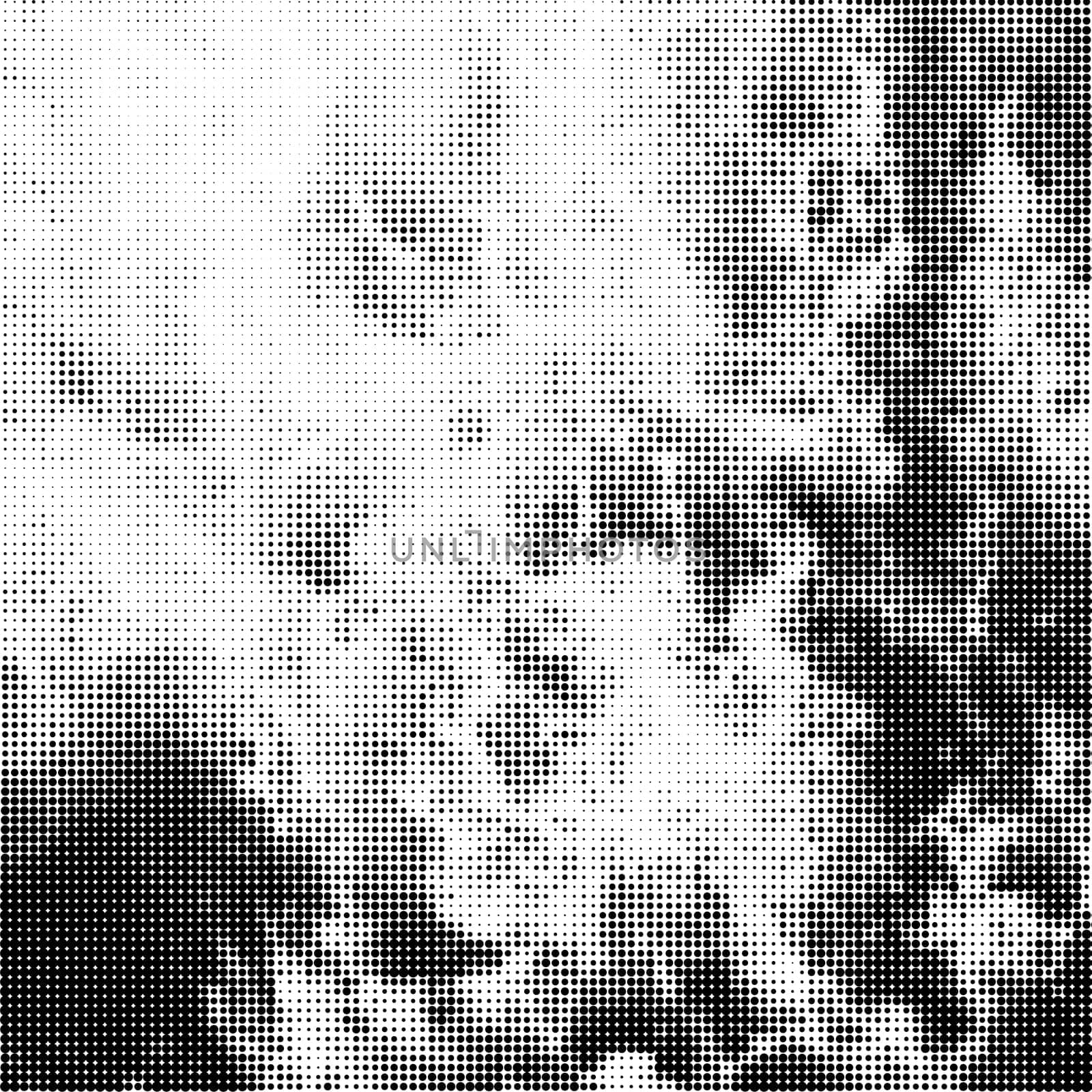 Halftone Pattern. Set of Dots. Dotted Texture on White Background. Overlay Grunge Template. Distress Linear Design. Fade Monochrome Points. Pop Art Backdrop.
