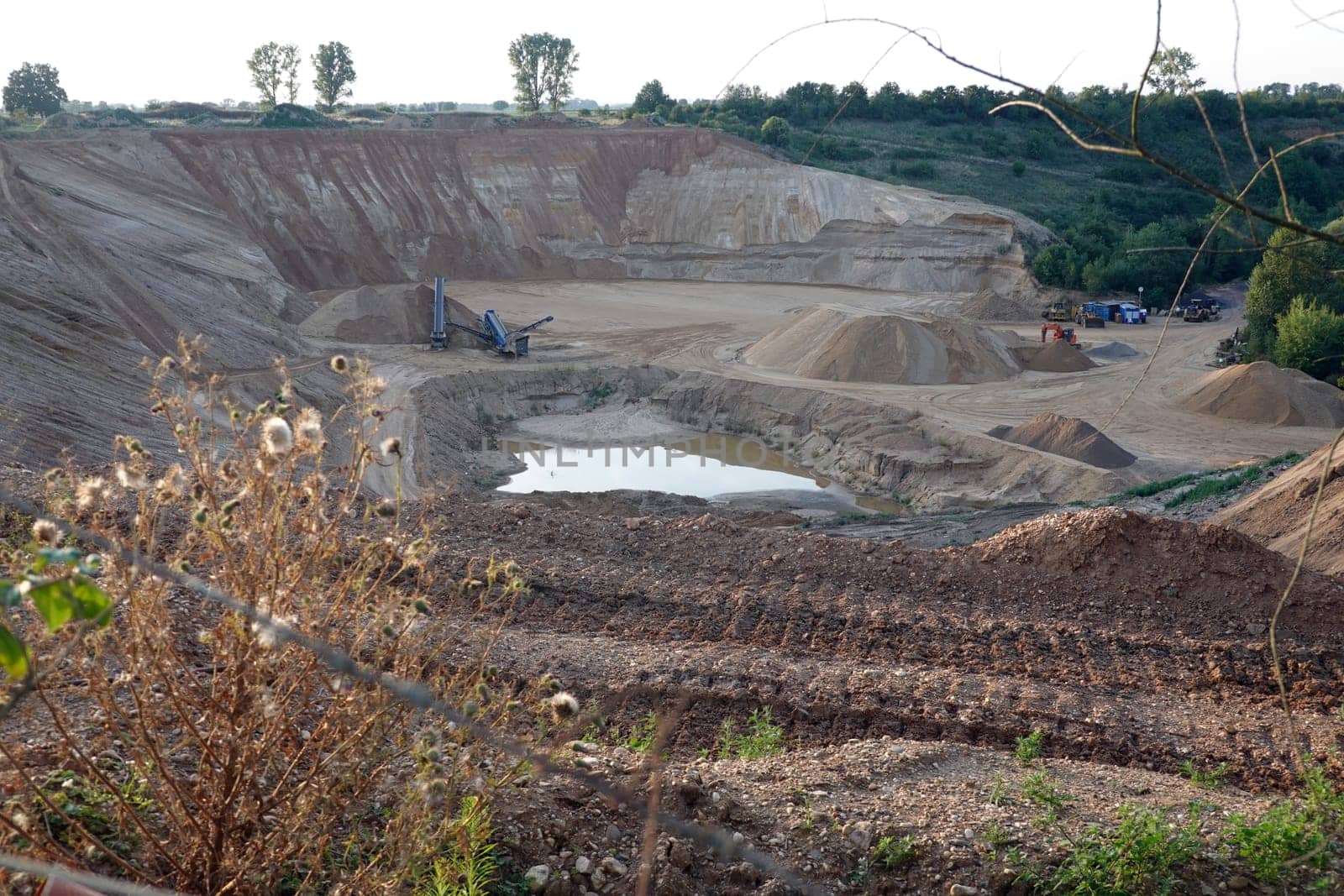 Kiesgrube bei Bliesheim, Nordrhein-Westfalen, Deutschland, Erftstadt