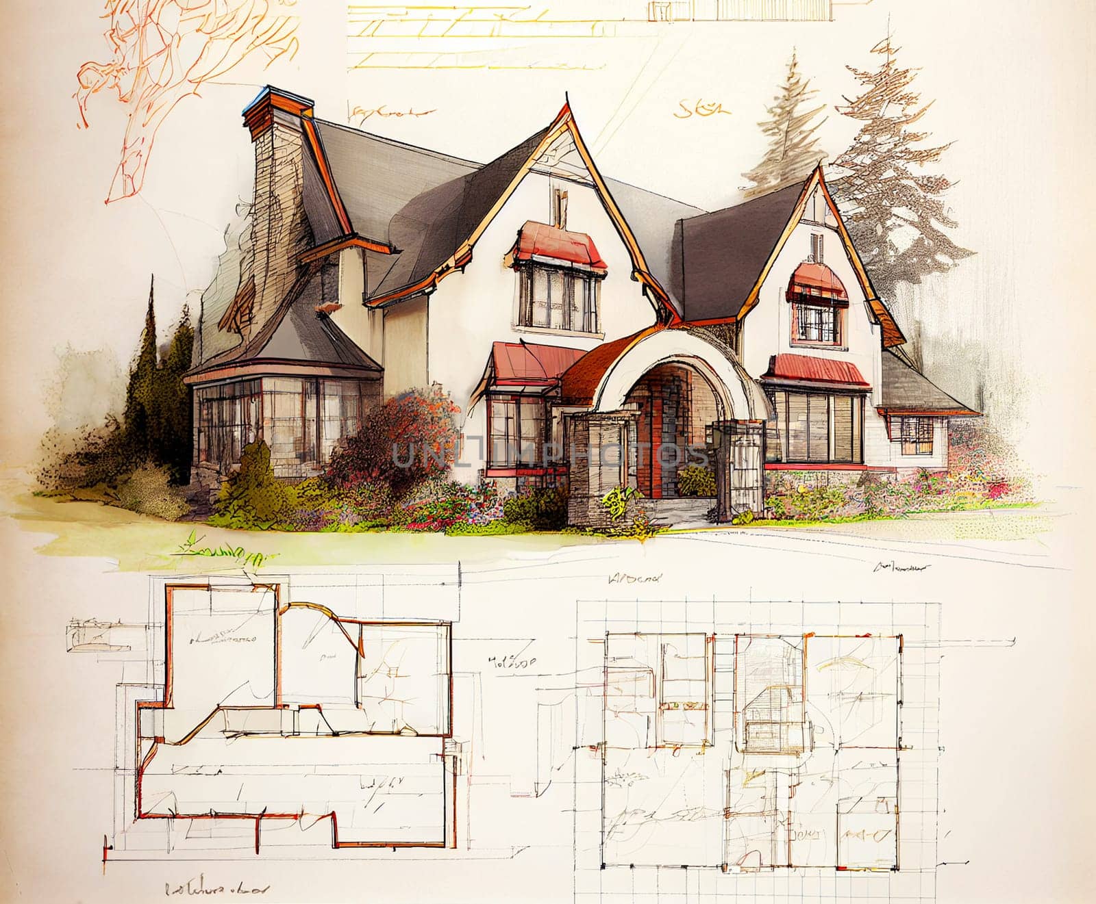 Idea for a single-family detached house.