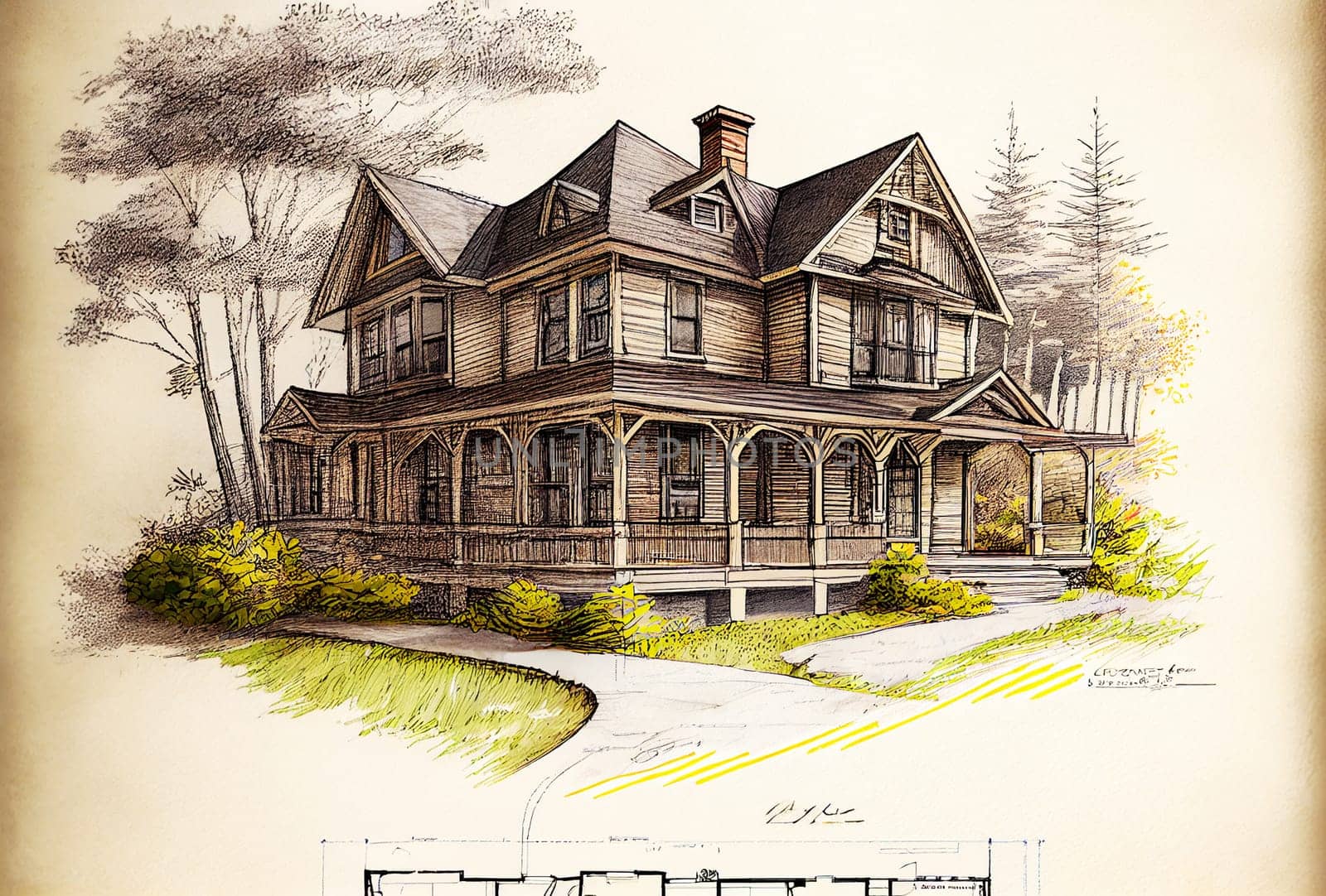 Idea for a single-family detached house.
