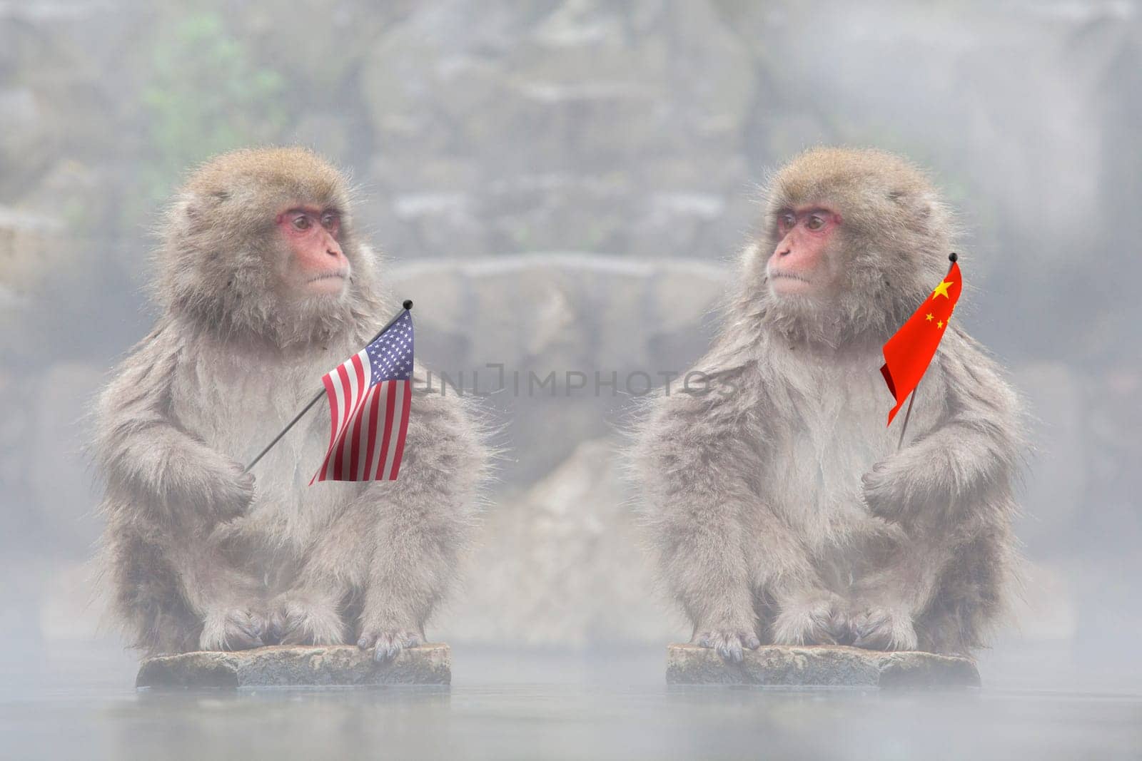 The US vs China conflict, international relations crisis