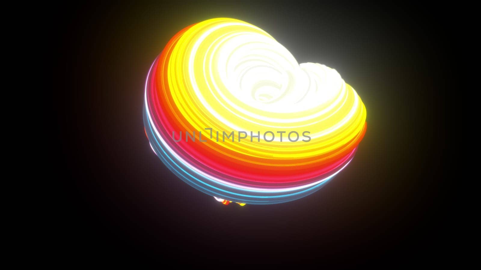 3d glow stripes element. Computer generated 3d render