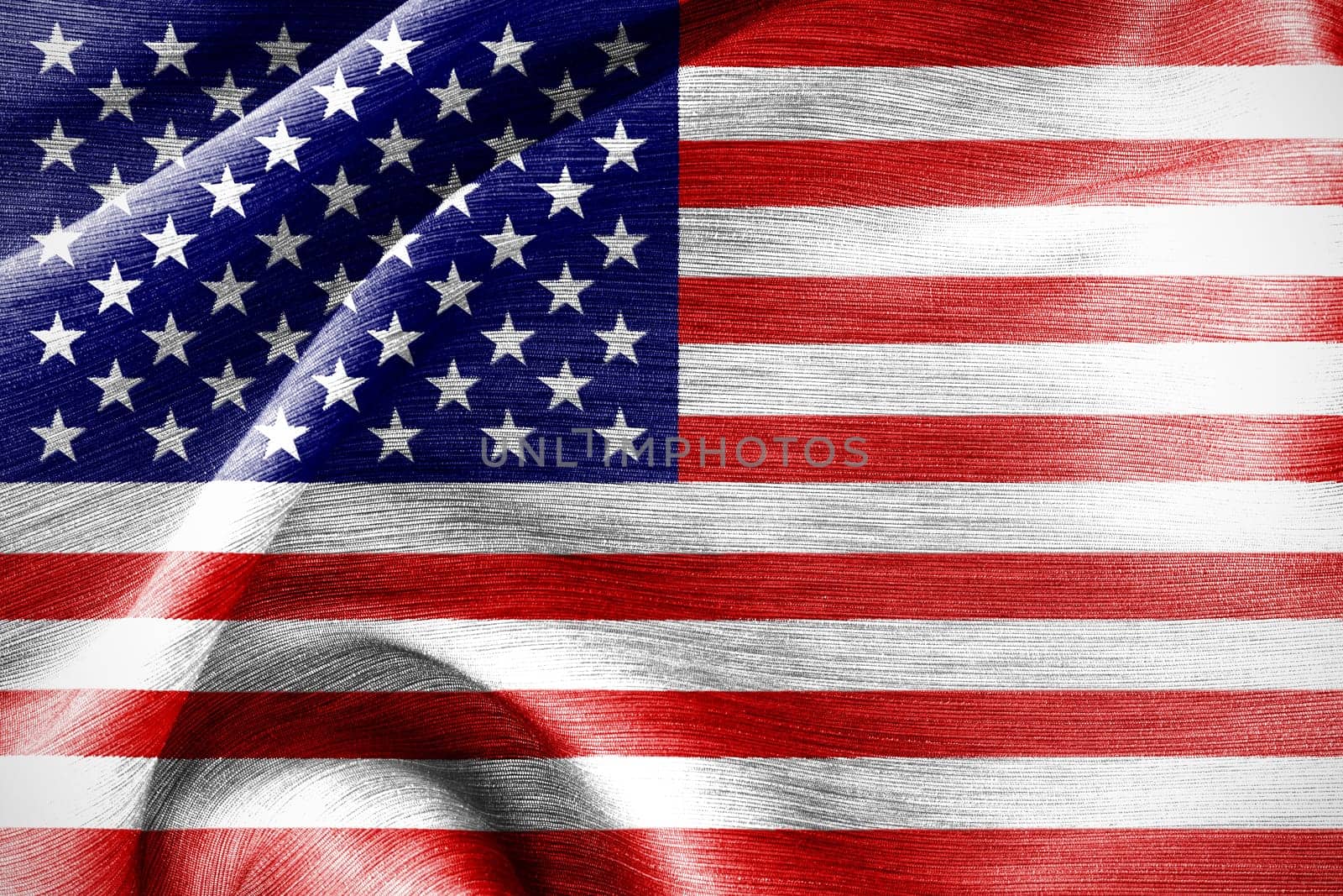 united of america flag silk cotton texture