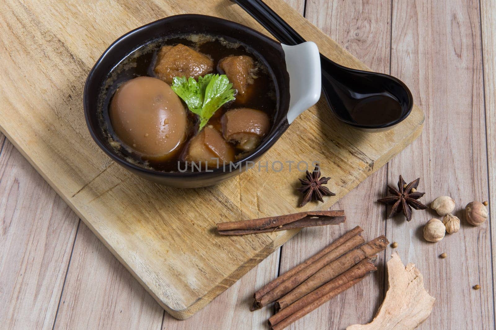 Traditional Thai dish commonly served everywhere in Thailand.