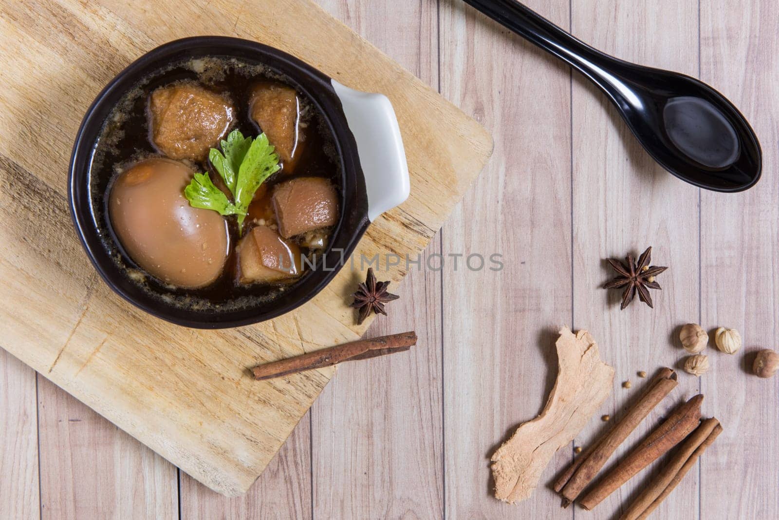 Traditional Thai dish commonly served everywhere in Thailand.