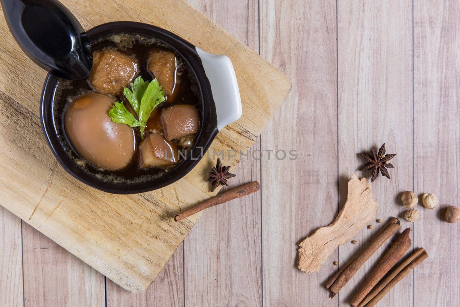 Traditional Thai dish commonly served everywhere in Thailand.