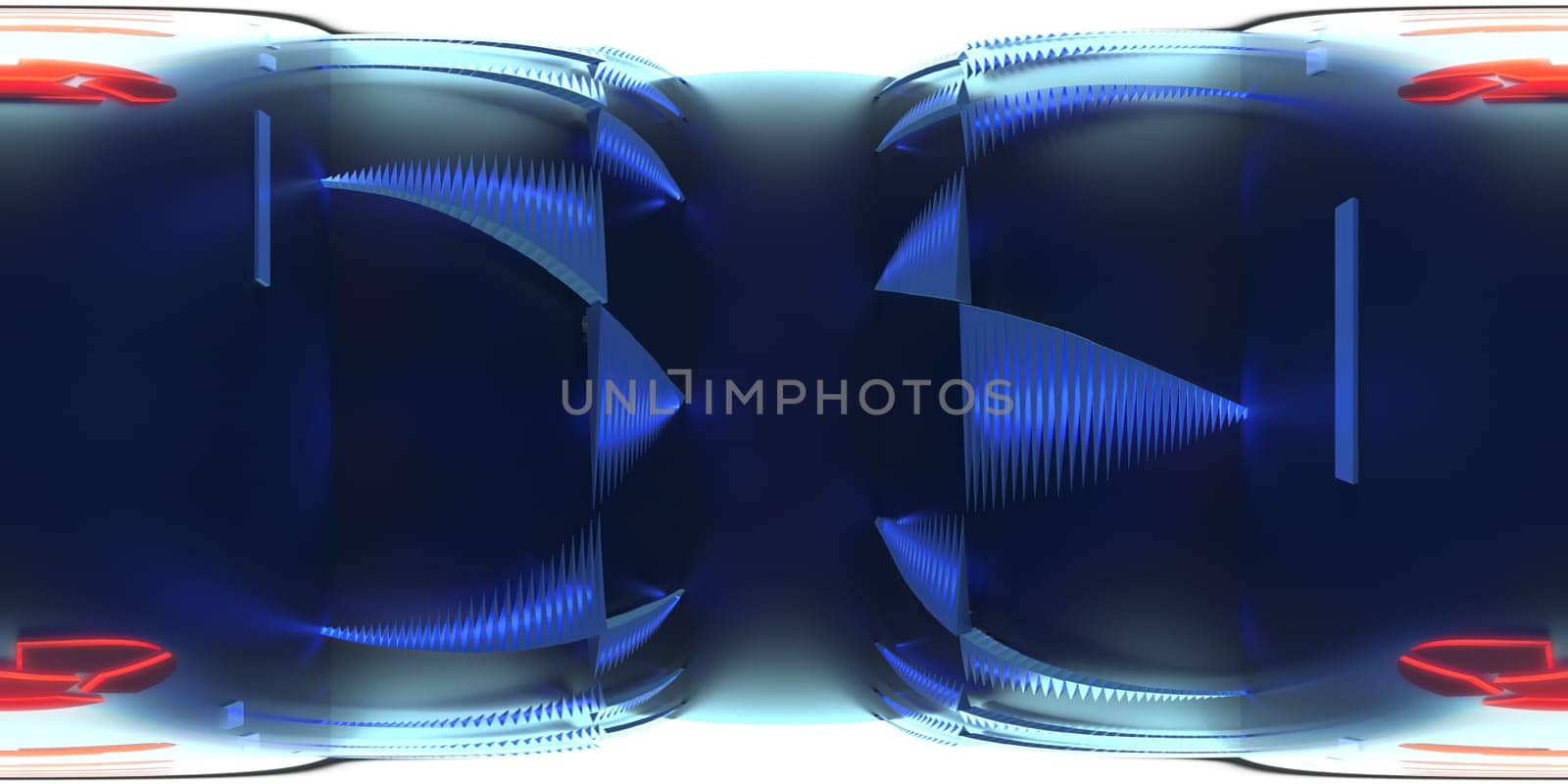 3d illustration, 3d rendering, vr 360 panorama abstract images of the geometry background