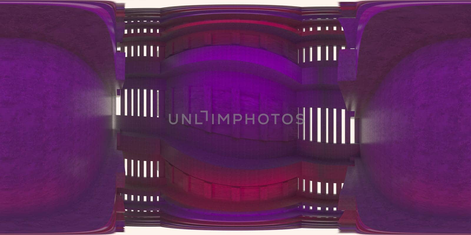 3d illustration, 3d rendering, vr 360 panorama abstract images of the geometry background
