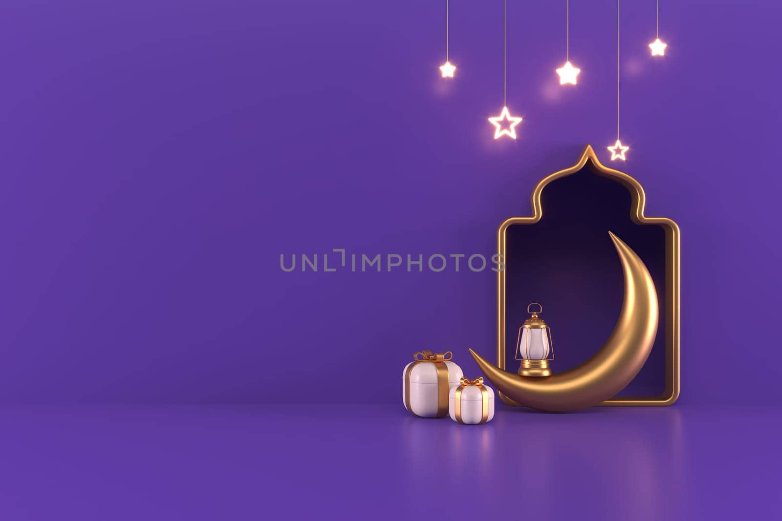 Ramadan Kareem Greeting Background Islamic 3d illustrator design