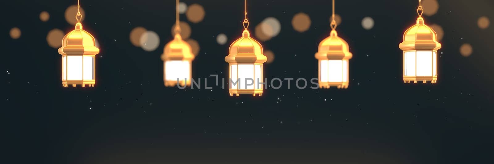 Ramadan Kareem Greeting Background Islamic 3d illustrator design