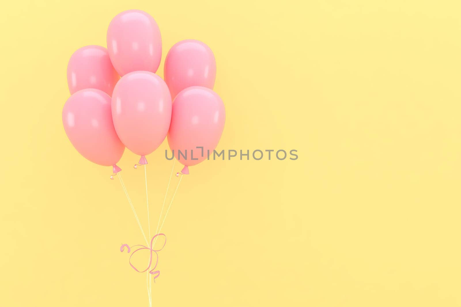 Valentine's Day and Mother's Day greeting card, 3D rendering of celebrations on special days.