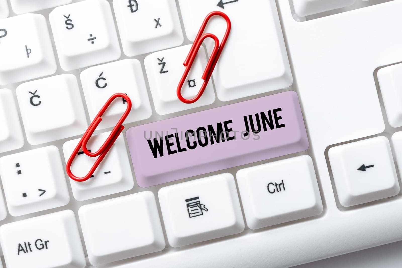 Inspiration showing sign Welcome June, Business approach Calendar Sixth Month Second Quarter Thirty days Greetings
