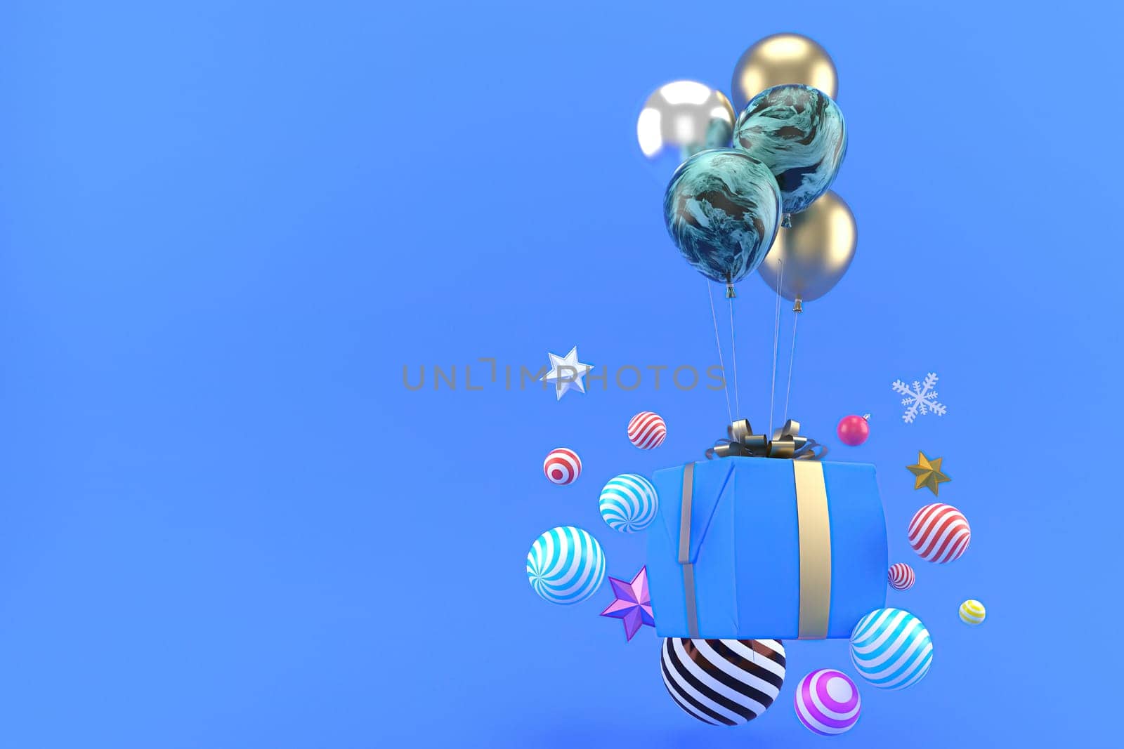 3d illustration for new year holidays and Christmas