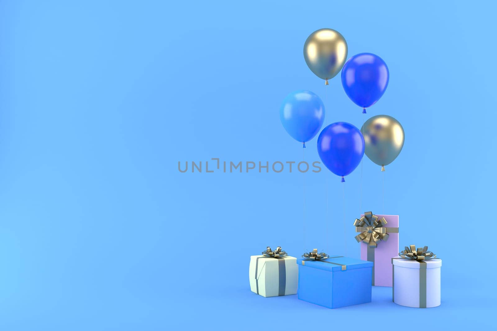 3d illustration for new year holidays and Christmas