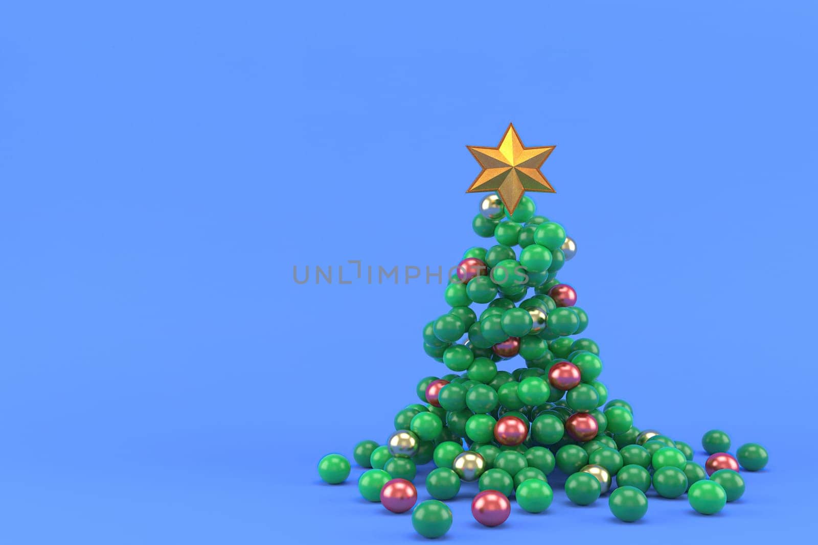 3d illustration for new year holidays and Christmas