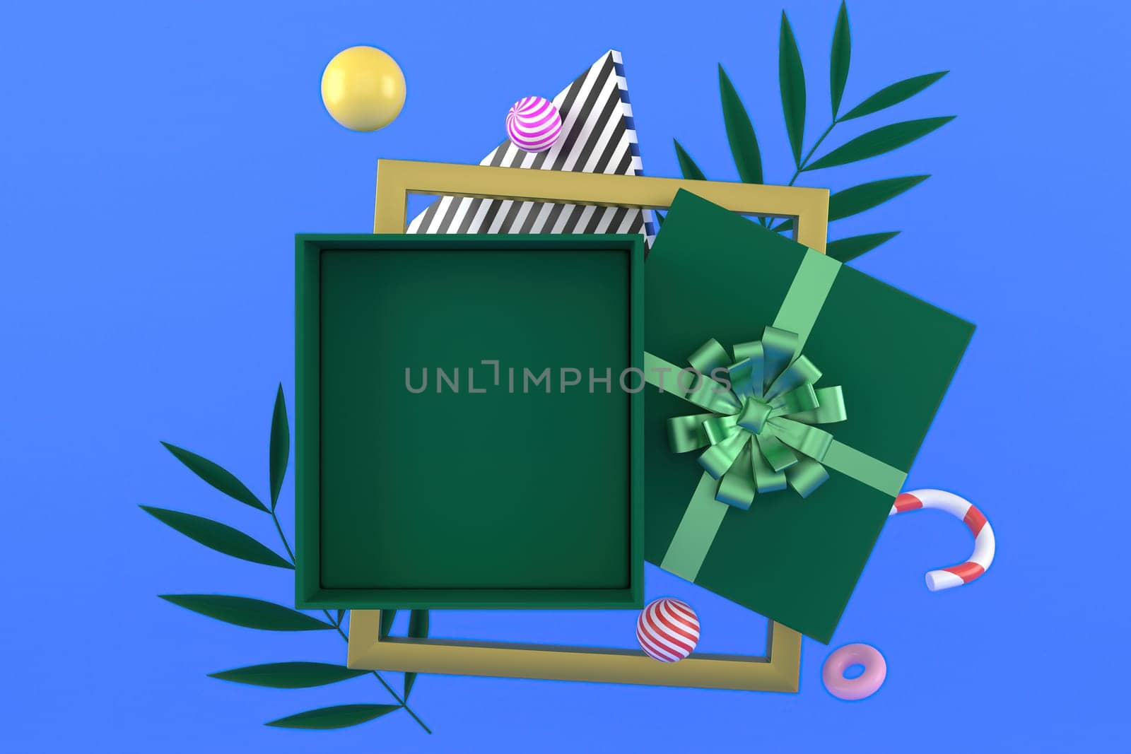 3d illustration for new year holidays and Christmas