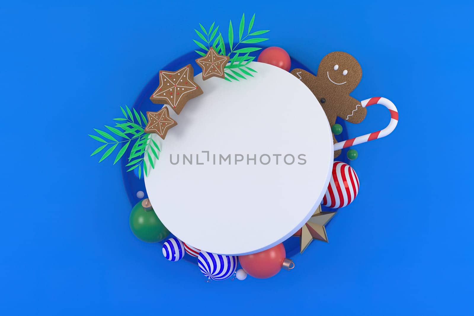 3d illustration for new year holidays and Christmas