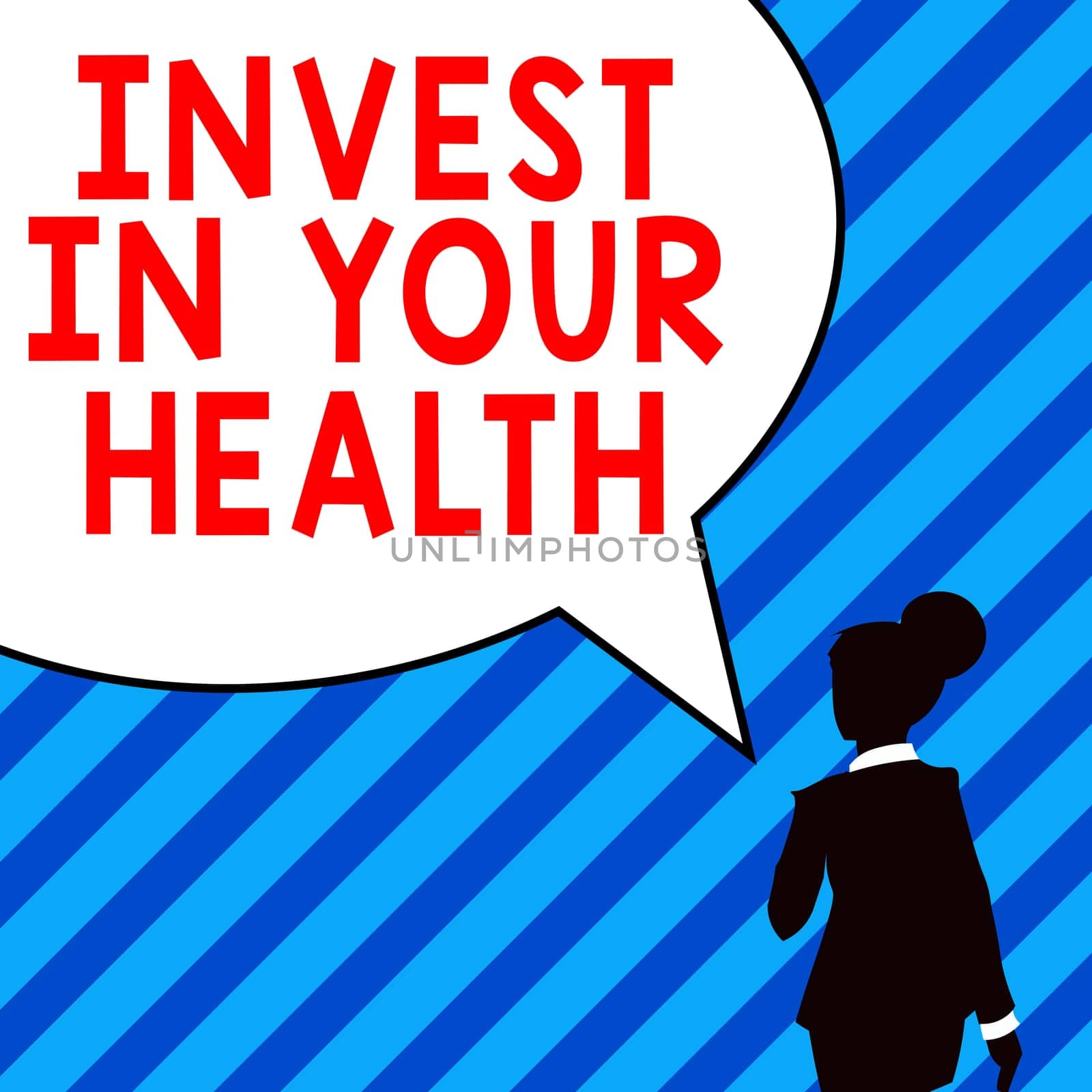 Hand writing sign Invest In Your Health, Conceptual photo Live a Healthy Lifestyle Quality Food for Wellness