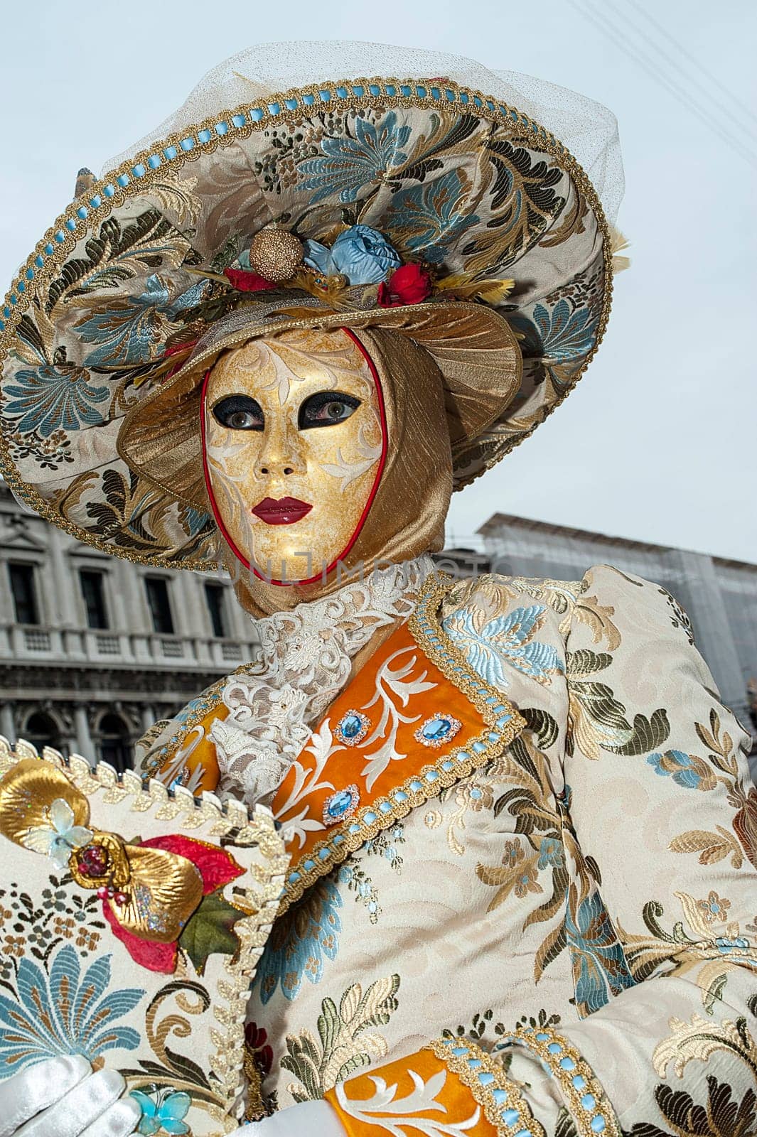 VENICE, ITALY - Febrary 7 2018: The masks of the Venice carnival 2018