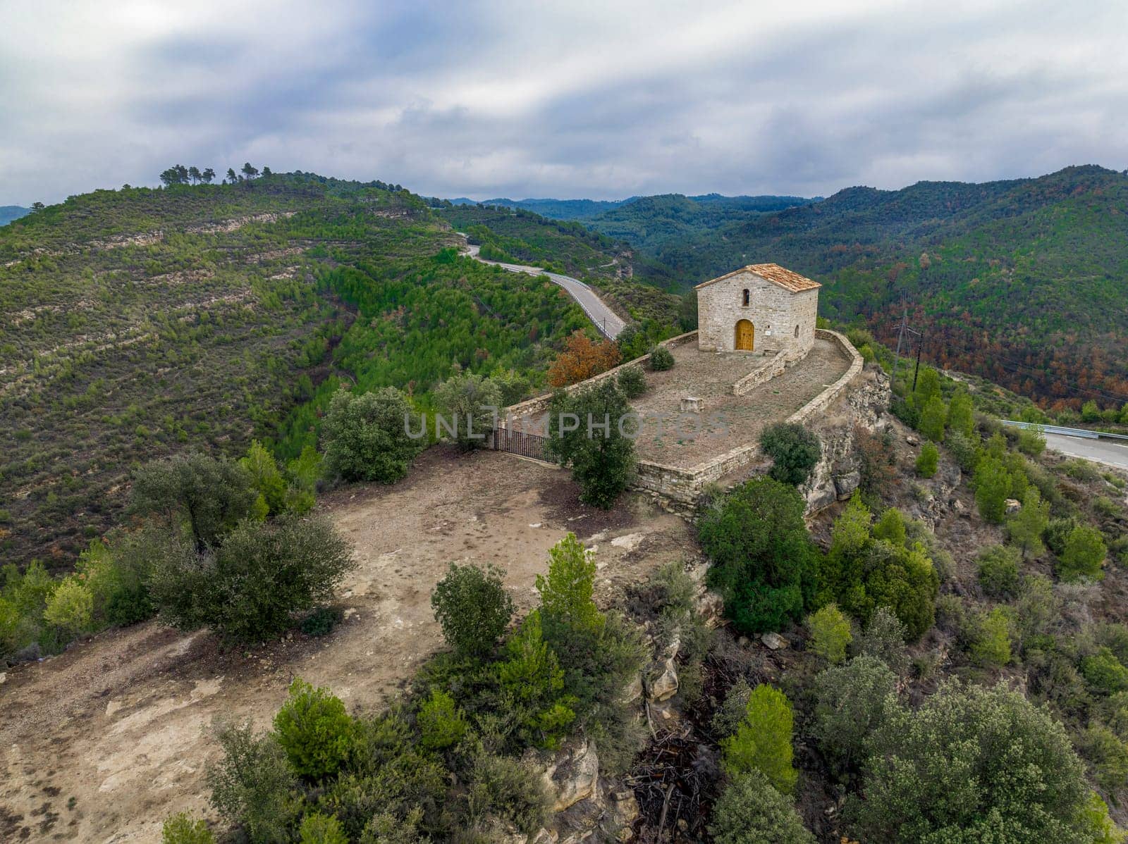 Chapel of Santa Magdalena Talamanca Spain, restoration of the original from the 13th century with a humble style that follows the traditional plan of a crown by a semicircular apse.