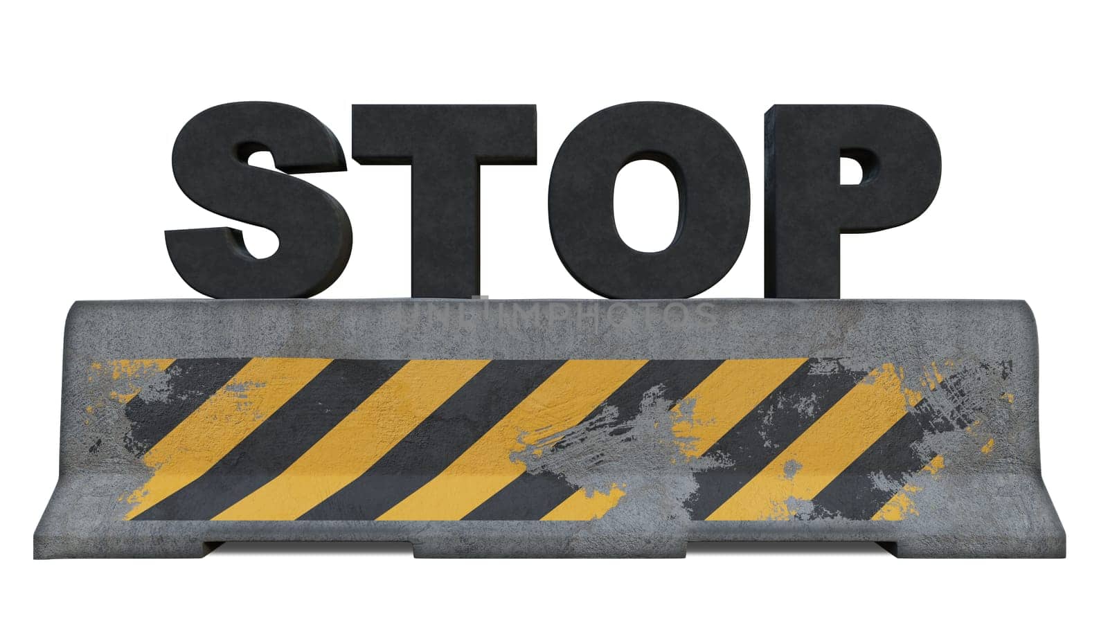 web site under construction stop sign forbidden access 404 error network prohibited concrete block 3D illustration