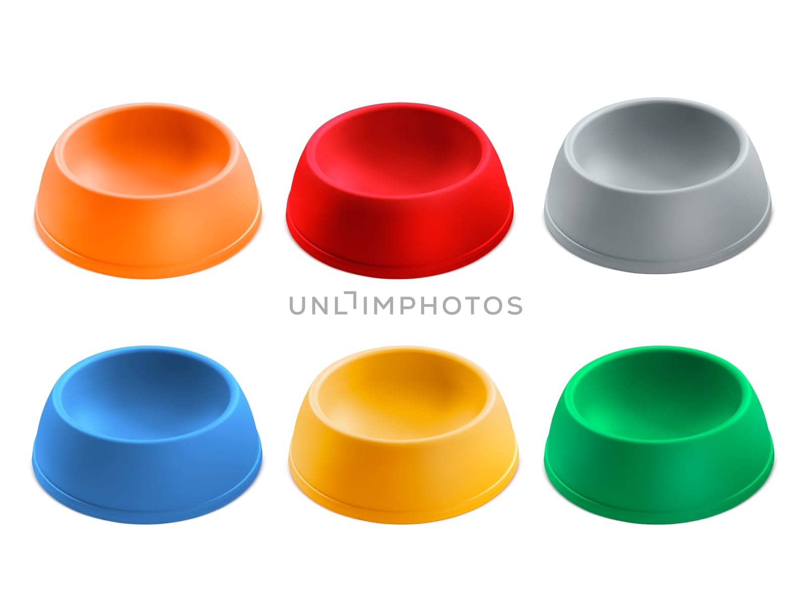 pets bowl isolated on white background