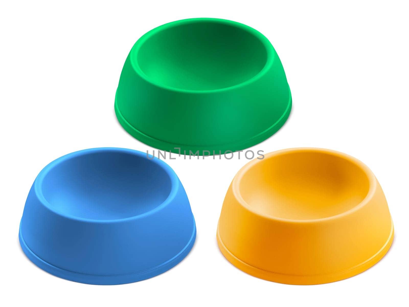 pets bowl isolated on white background