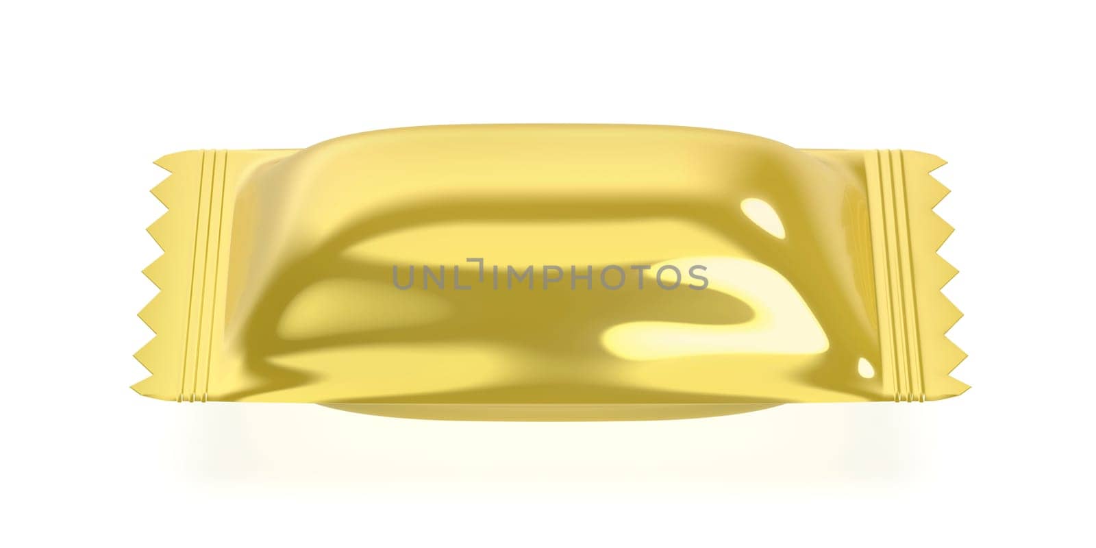 Blank gold sachet for hard candy or other food product