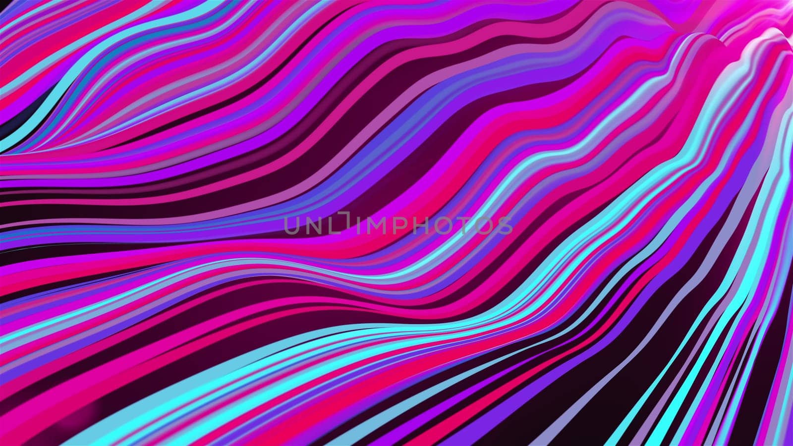 Abstract wave lines. Computer generated 3d render