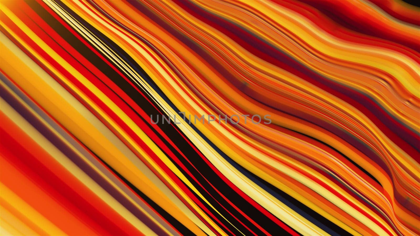 Abstract wave lines. Computer generated 3d render