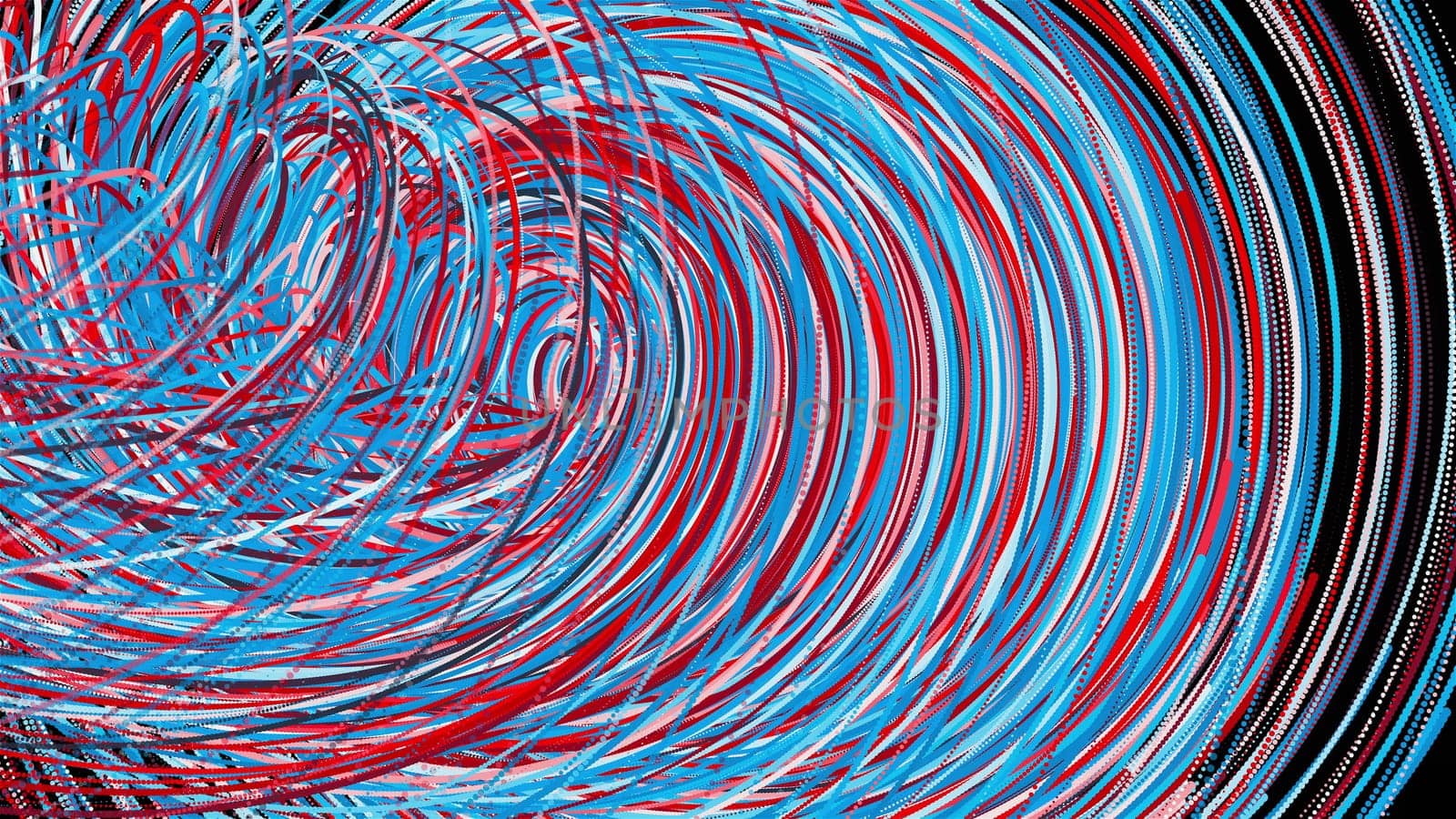 Abstract spiral lines. Computer generated 3d render