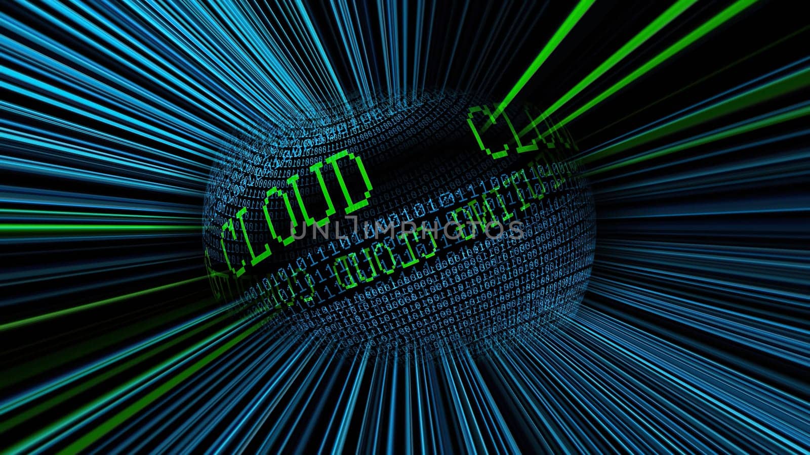 Cloud computing binary data sphere