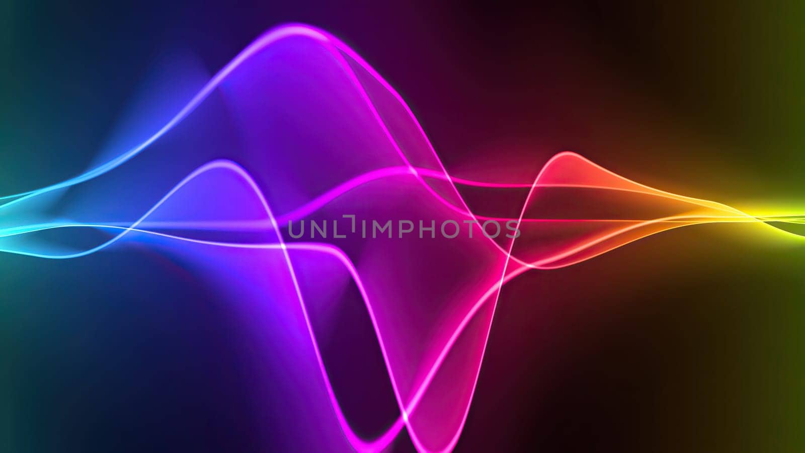 Wave line flowing rainbow color,Wave line flowing rainbow color
