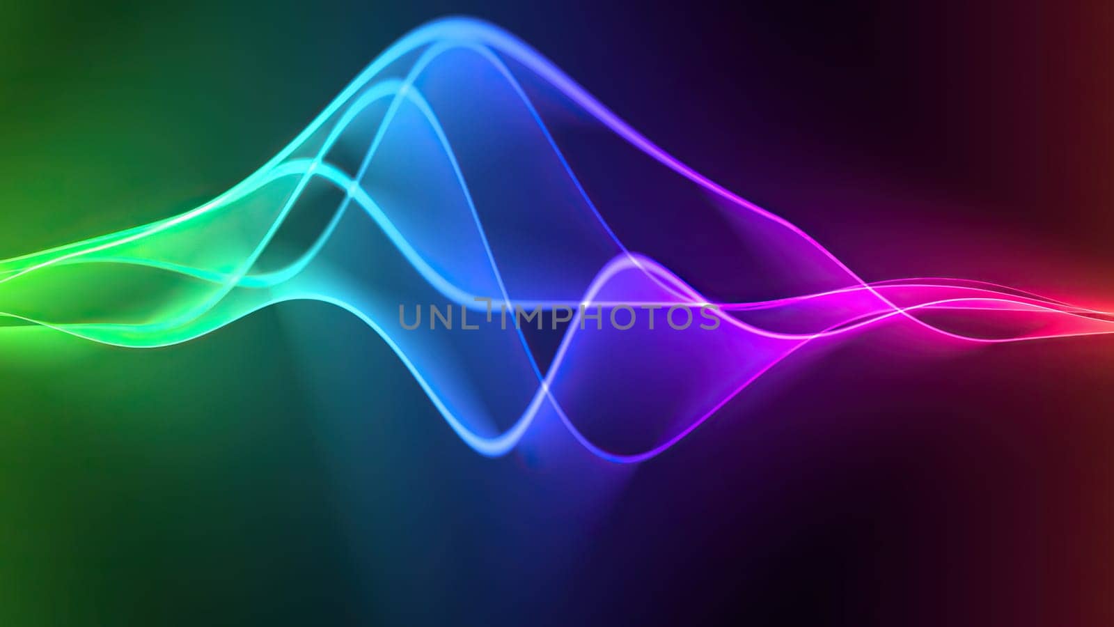 Wave line flowing rainbow color,Wave line flowing rainbow color