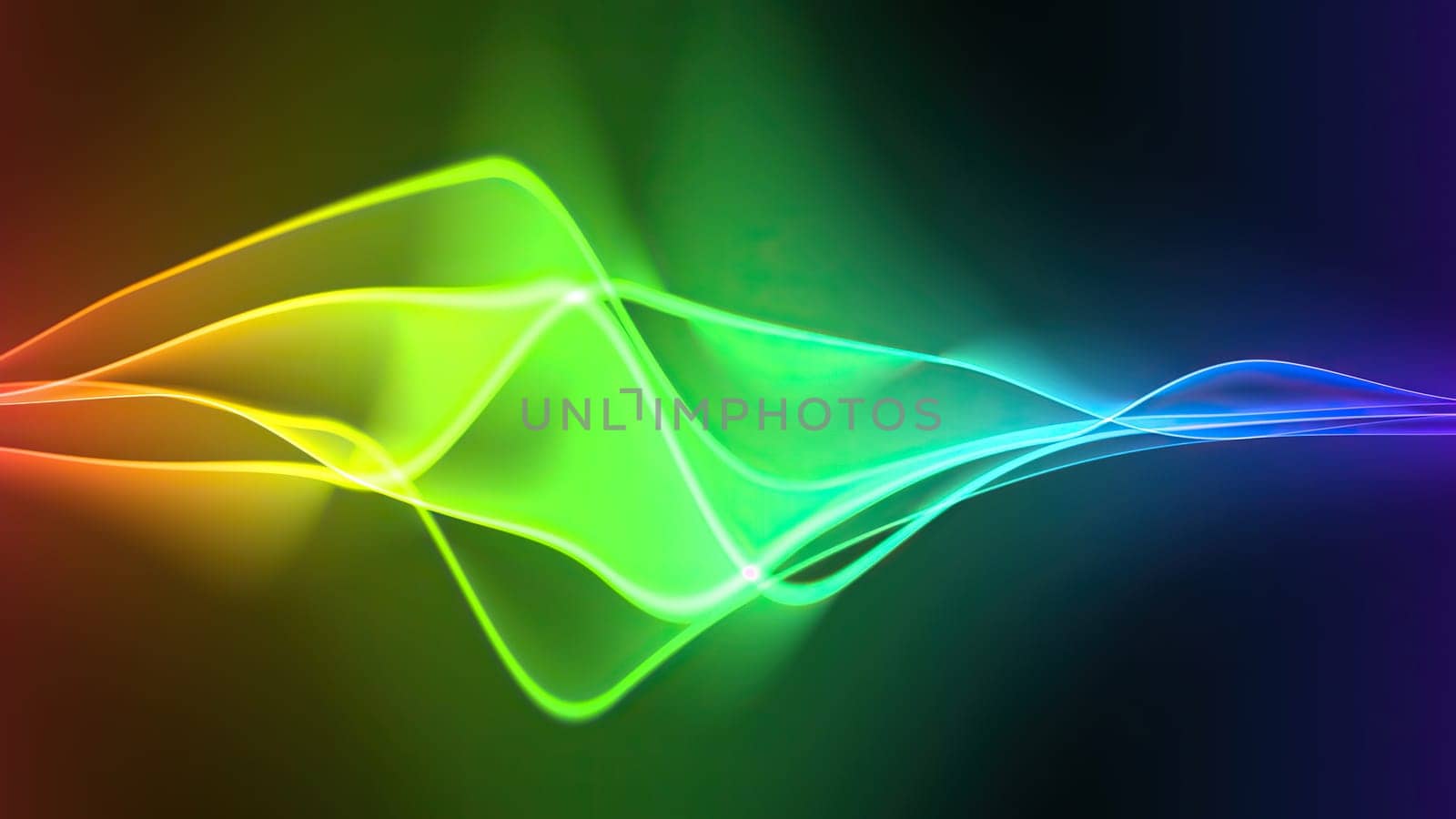 Wave line flowing rainbow color,Wave line flowing rainbow color