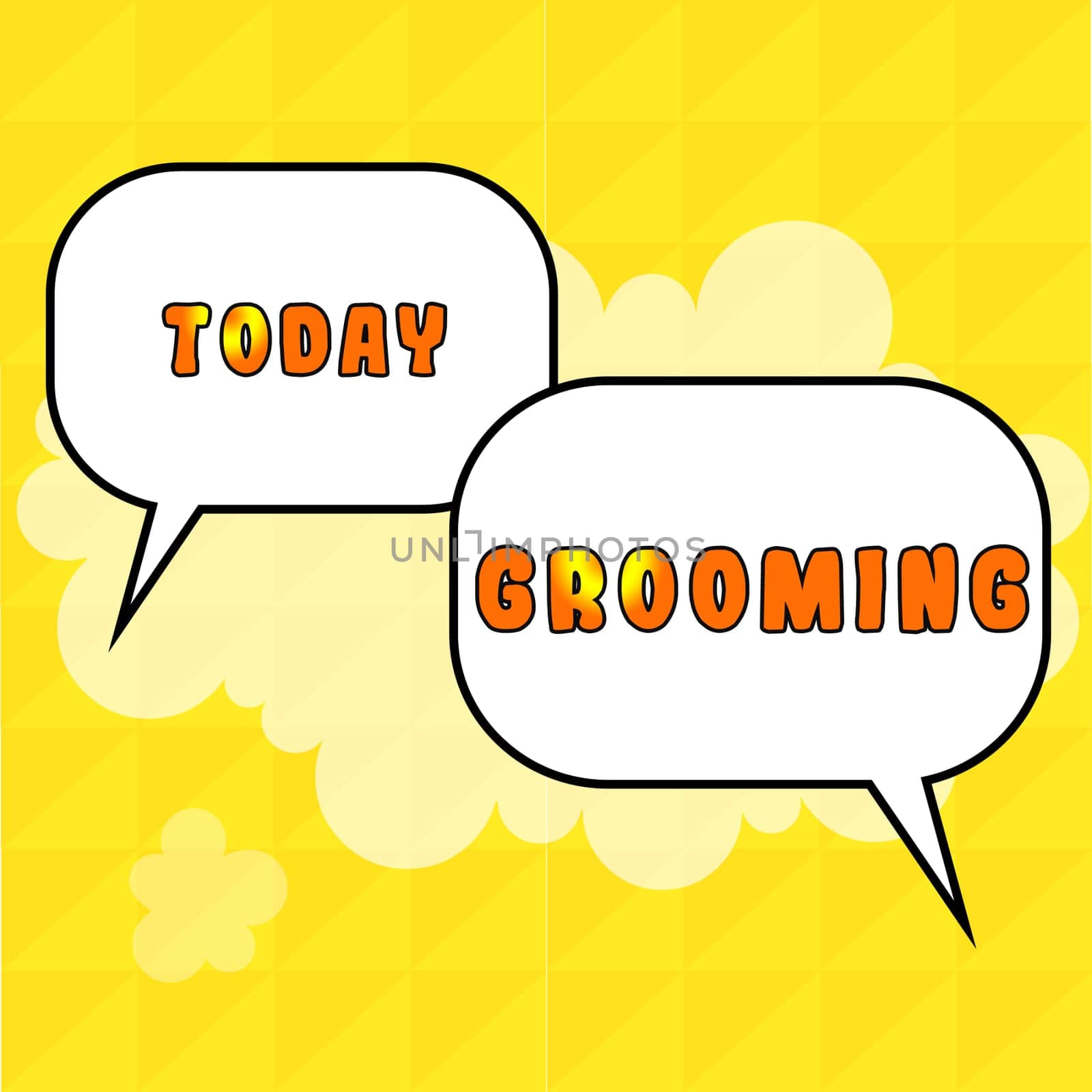 Handwriting text Grooming, Word for hygienic care and enhancing the appearance of the pets