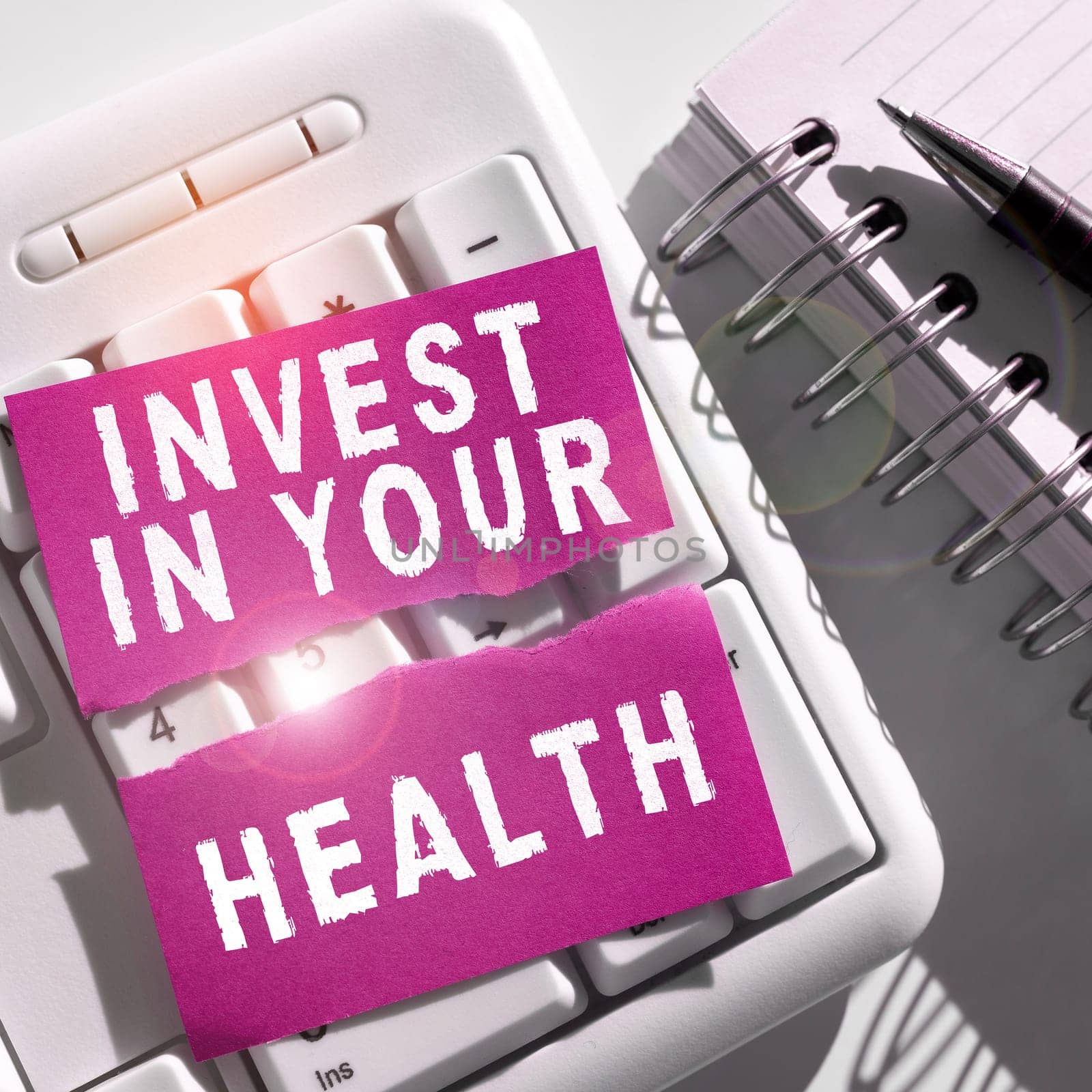 Text sign showing Invest In Your Health, Business showcase Live a Healthy Lifestyle Quality Food for Wellness