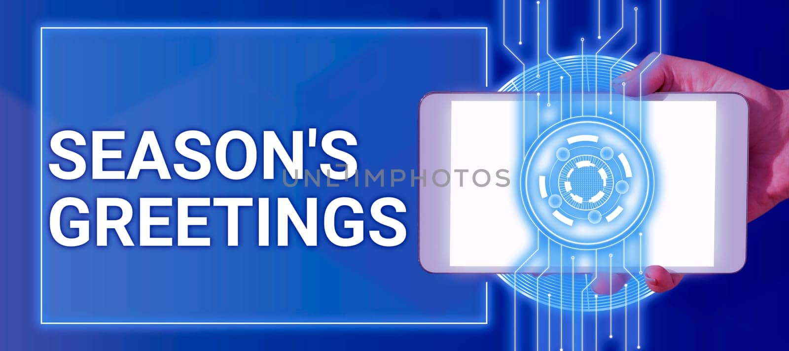 Inspiration showing sign Season's Greetings, Business showcase Used as an expression of goodwill during festivities