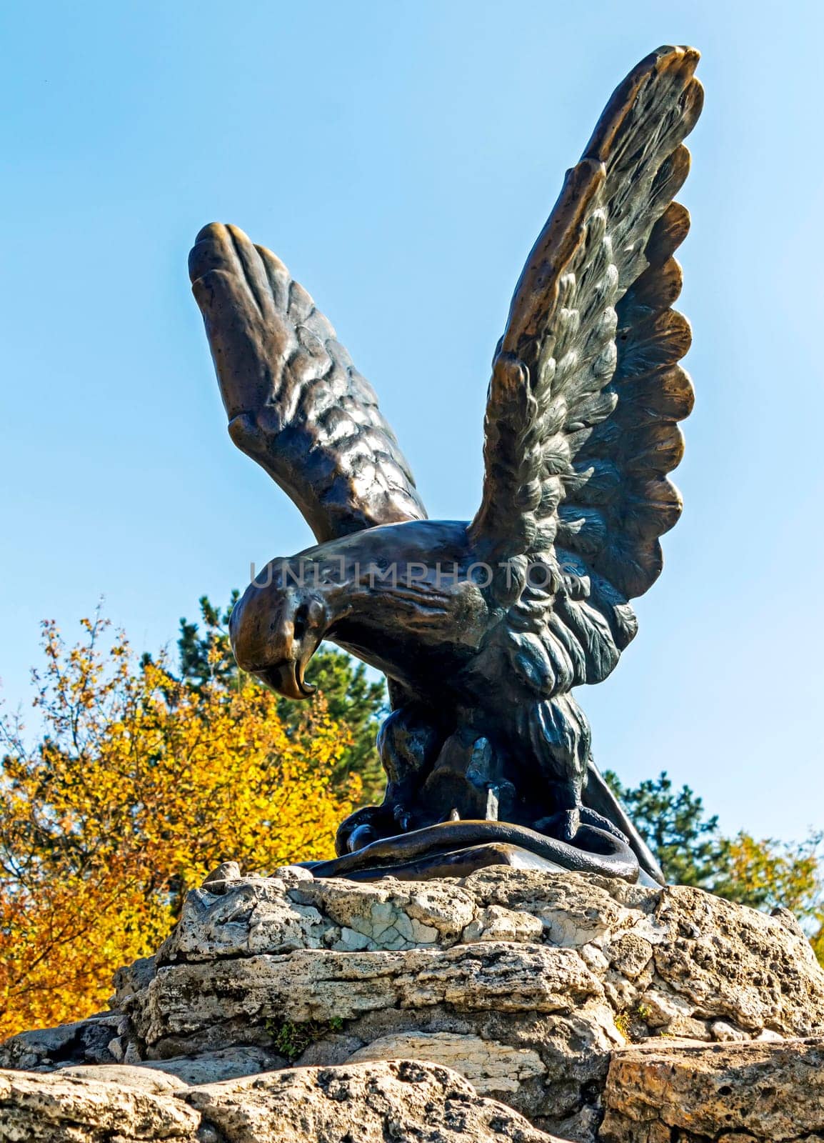 Sculpture Eagle in Pyatigorsk resort on  Mountain is Hot,1901.
